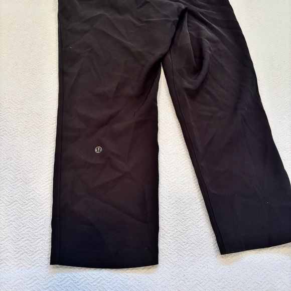 Lululemon Womens Cropped Pant Black Size 4 Drawstring Elastic Waist Pockets - Picture 9 of 16